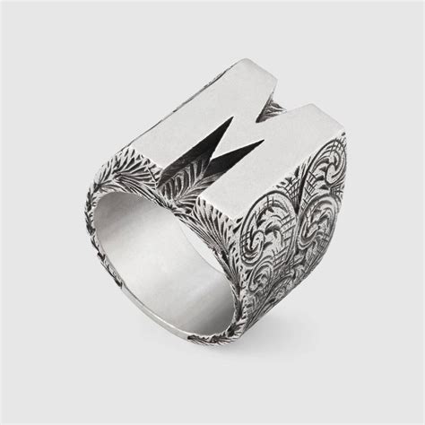 gucci ring design|gucci alphabet ring.